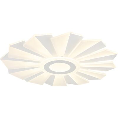 Globo Lighting White Ceiling Light - 50cm Diameter - Modern Design Globo Lighting White Ceiling Light - 50cm Diameter - Modern Design