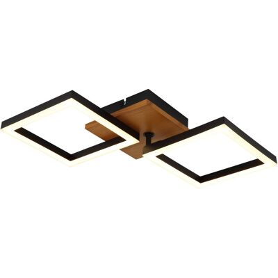 Globo Kerry 67280-18 Ceiling Light - LED 18W, Black, Wood Globo Kerry 67280-18 Ceiling Light - LED 18W, Black, Wood