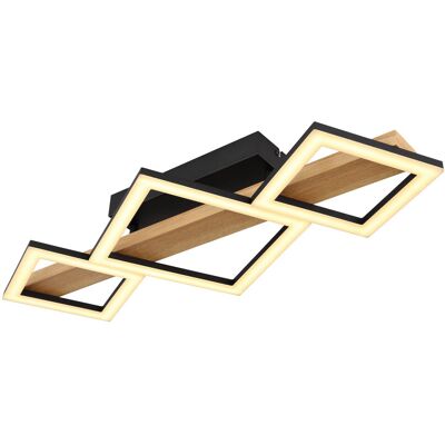 GLOBO DUSTIN Ceiling Light - Modern Black LED Fixture GLOBO DUSTIN Ceiling Light - Modern Black LED Fixture