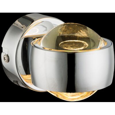 Globo Lighting Randi Wall Lamp - LED, Nickel, 7x7.5cm Globo Lighting Randi Wall Lamp - LED, Nickel, 7x7.5cm
