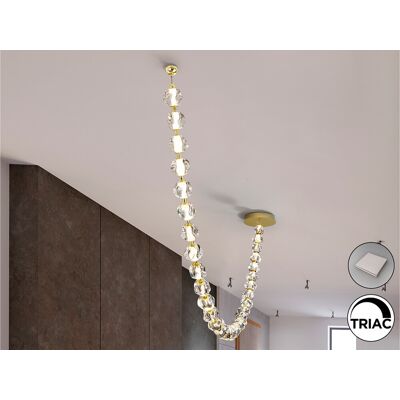SCHULLER - Zaria II - Gold/Transparent - Ceiling Lamp SCHULLER - Zaria II - Gold/Transparent - Ceiling Lamp