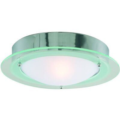 Searchlight Bathroom Flush Chrome E14 - Round Ceiling Light Searchlight Bathroom Flush Chrome E14 - Round Ceiling Light