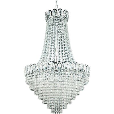 Searchlight Louis Philipe 6 Light Chandelier - Chrome Searchlight Louis Philipe 6 Light Chandelier - Chrome