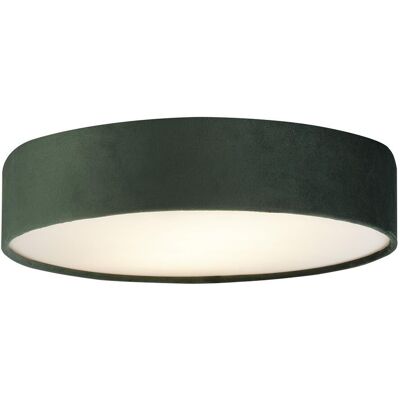 Searchlight Lighting Drum Pleat 3 Light Velvet Flush - Ceiling Light Searchlight Lighting Drum Pleat 3 Light Velvet Flush - Ceiling Light