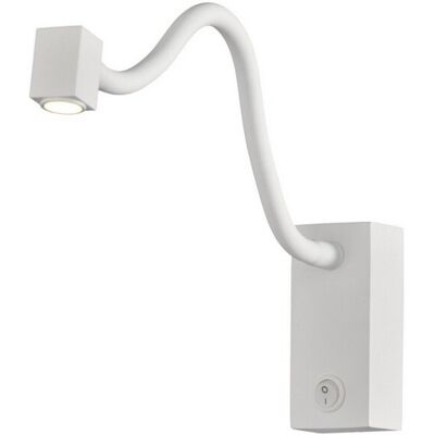 Inspired Lighting Inspired Mantra Fusion - Boavista - Wall Lamp - Square Head Spot - White Inspired Lighting Inspired Mantra Fusion - Boavista - Wall Lamp - Square Head Spot - White