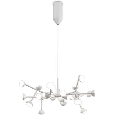 Inspired Lighting Adn 24 Light Ceiling Pendant - White - 65.8cm - 72W LED Inspired Lighting Adn 24 Light Ceiling Pendant - White - 65.8cm - 72W LED