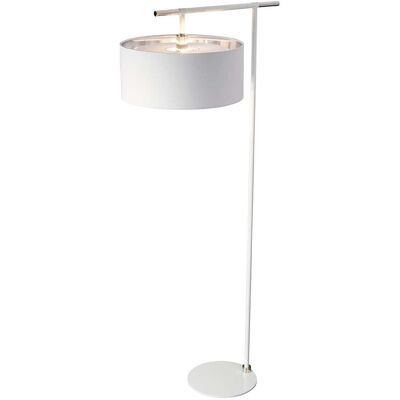 Elstead Lighting Balance Floor Lamp - White, Nickel, E27 - Floor Lamp Elstead Lighting Balance Floor Lamp - White, Nickel, E27 - Floor Lamp
