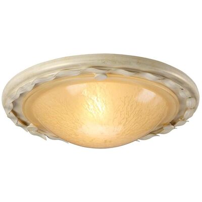 Elstead Olivia Ivory Gold Flush Ceiling Light - Ceiling Light Elstead Olivia Ivory Gold Flush Ceiling Light - Ceiling Light