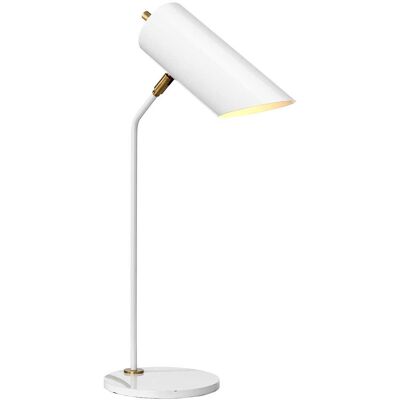 Elstead Lighting Quinto 1 Light Table Lamp - White Aged Brass - Table Lamp Elstead Lighting Quinto 1 Light Table Lamp - White Aged Brass - Table Lamp