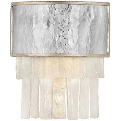 Hinkley Reverie Wall Sconce - Stainless Steel & Crystal - 2 Bulbs Hinkley Reverie Wall Sconce - Stainless Steel & Crystal - 2 Bulbs