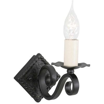 Elstead Lighting Rectory Hand-forged Black Wall Light - Wall Light Elstead Lighting Rectory Hand-forged Black Wall Light - Wall Light