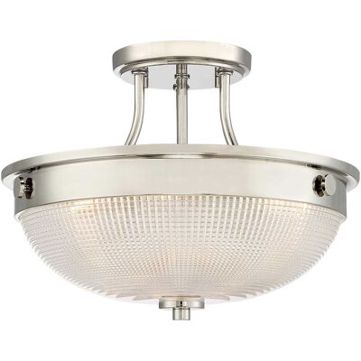 Elstead Lighting QZ/MANTLE/SF IS Mantle 2 Light Semi Flush Ceiling Fitting - Ceiling Light Fixture Elstead Lighting QZ/MANTLE/SF IS Mantle 2 Light Semi Flush Ceiling Fitting - Ceiling Light Fixture