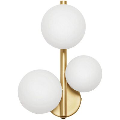 Nova Luce Odillia Gold Wall Lamp - 3 Flammables - IP20 Nova Luce Odillia Gold Wall Lamp - 3 Flammables - IP20