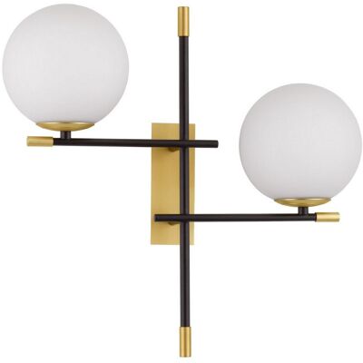 NOVA LUCE GIT Wall Lamp - 2-Light, Dimmable, G9, Gold NOVA LUCE GIT Wall Lamp - 2-Light, Dimmable, G9, Gold