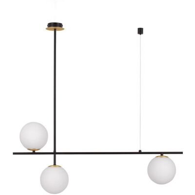 NOVA LUCE GIT Pendant Light - Metal & Glass, Dimmable, 120cm NOVA LUCE GIT Pendant Light - Metal & Glass, Dimmable, 120cm