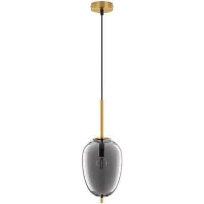 NOVA LUCE LATO Gold-Rauchig Pendant Light - Pendant Light NOVA LUCE LATO Gold-Rauchig Pendant Light - Pendant Light