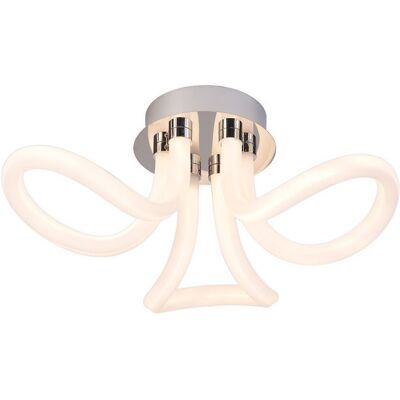 INSPIRED LIGHTING Knot Led Ceiling, 40W LED, 3000K, 3000lm, IP20, Chrome INSPIRED LIGHTING Knot Led Ceiling, 40W LED, 3000K, 3000lm, IP20, Chrome