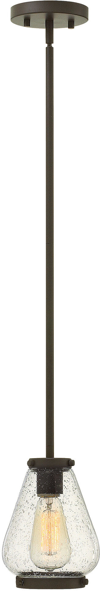 Elstead Lighting Hinkley Finley Mini Dome Pendant Light 1x E27 Oil Rubbed Bronze