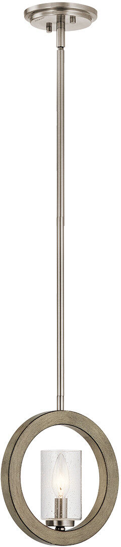 Elstead Lighting Kichler Grand Bank Wall Light/ Mini-Pendant/ Semi-Flush Antique Grey