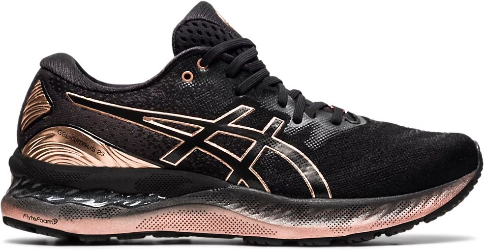 ASICS Gel - Nimbus 23 Platinum Black / Rose Gold FeMale Size 5