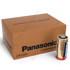 Panasonic CR123A Lithium Battery   100 Pack