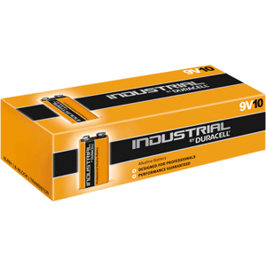 Industrial By Duracell (Procell Constant) 9V PP3 6LR61 ID1604 Batteries   Box of 10