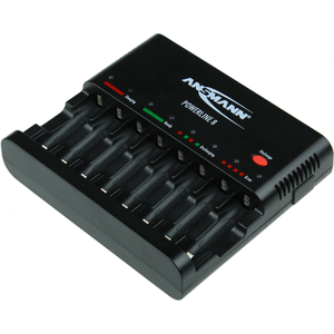 Ansmann Powerline 8 AA/AAA Battery Charger   UK/EU Plug