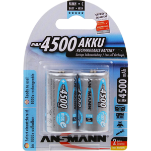 Ansmann Max-E C HR14 4500mAh Pre-Charged Rechargeable Batteries   2 Pack