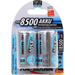 Ansmann Max-E D HR20 8500mAh Pre-Charged Rechargeable Batteries   2 Pack