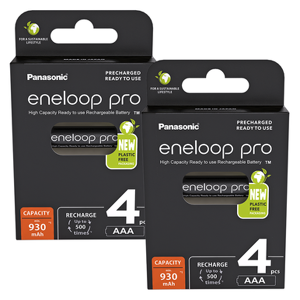 Panasonic Eneloop Pro AAA HR03 930mAh Rechargeable Batteries   8 Pack