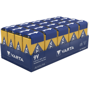 Varta Industrial Pro 4022 9V PP3 6LR61 Batteries   Box of 20