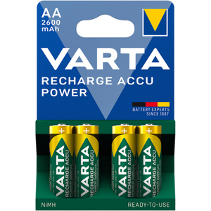 Varta Accu AA HR6 2600mAh Rechargeable Batteries   4 Pack