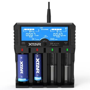 Xtar VP4 Plus Dragon Charger Set for Li-Ion Batteries