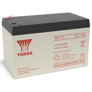 Yuasa NP7-12 VRLA Sealed Lead Acid Battery   1 Pack