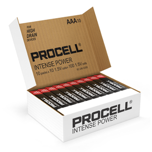 Duracell Procell Intense Power AAA LR03 PX2400 Batteries   Box of 100