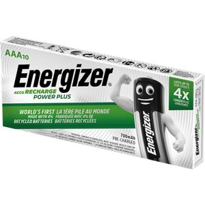 Energizer Power Plus AAA HR03 700mAh Pre-charged Rechargeable Batteries   10 Pack