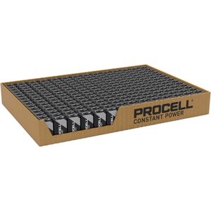 Duracell Procell Constant 9V PP3 6LR61 PC1604 Batteries   Tray of 210