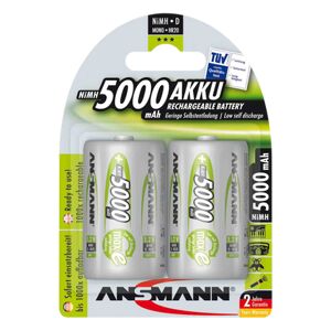 Ansmann Max-E D HR20 5000mAh Pre-Charged Rechargeable Batteries 2 Pack