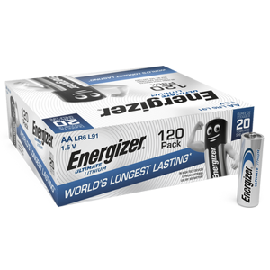 Energizer Ultimate Lithium AA LR6 L91 Batteries   120 Pack