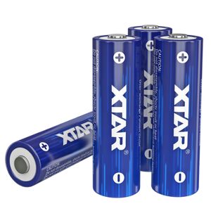 Xtar 1.5V AA 2500mAh Lithium Rechargeable Batteries   4 Pack