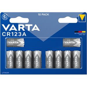 Varta CR123A Lithium Batteries   10 Pack