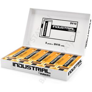 Industrial By Duracell (Procell Constant) 9V PP3 6LR61 ID1604 Batteries   Box of 50