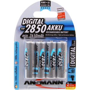 Ansmann Digital AA HR6 2850mAh Rechargeable Batteries   4 Pack