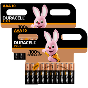 Duracell Plus AAA LR03 Batteries Bulk   20 Pack