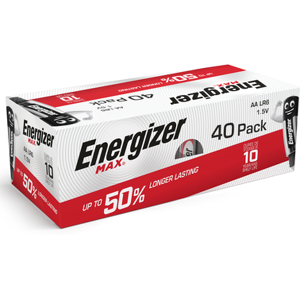 Energizer Max AA LR6 Alkaline Batteries   40 Pack