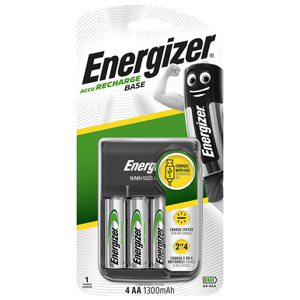 Energizer USB Base Charger   Inc 4 x AA 1300mAh Rechargeable Batteries