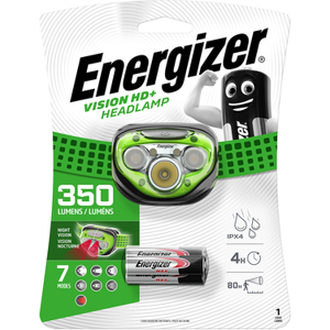 Energizer Vision HD+ LED Headlight   350 Lumens   Batteries Included