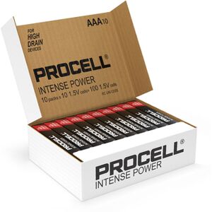 Duracell Procell Intense Power AAA LR03 PX2400 Batteries   Box of 100