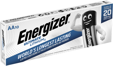 Energizer Ultimate Lithium AA LR6 L91 Batteries   10 Pack