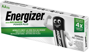 Energizer Power Plus AA HR6 2000mAh Rechargeable Batteries   10 Pack